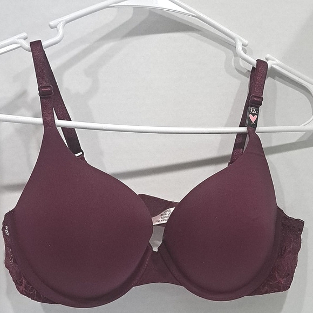 VS T-Shirt Push-Up Full coverage Sexy Mesh Laced Bra 32C